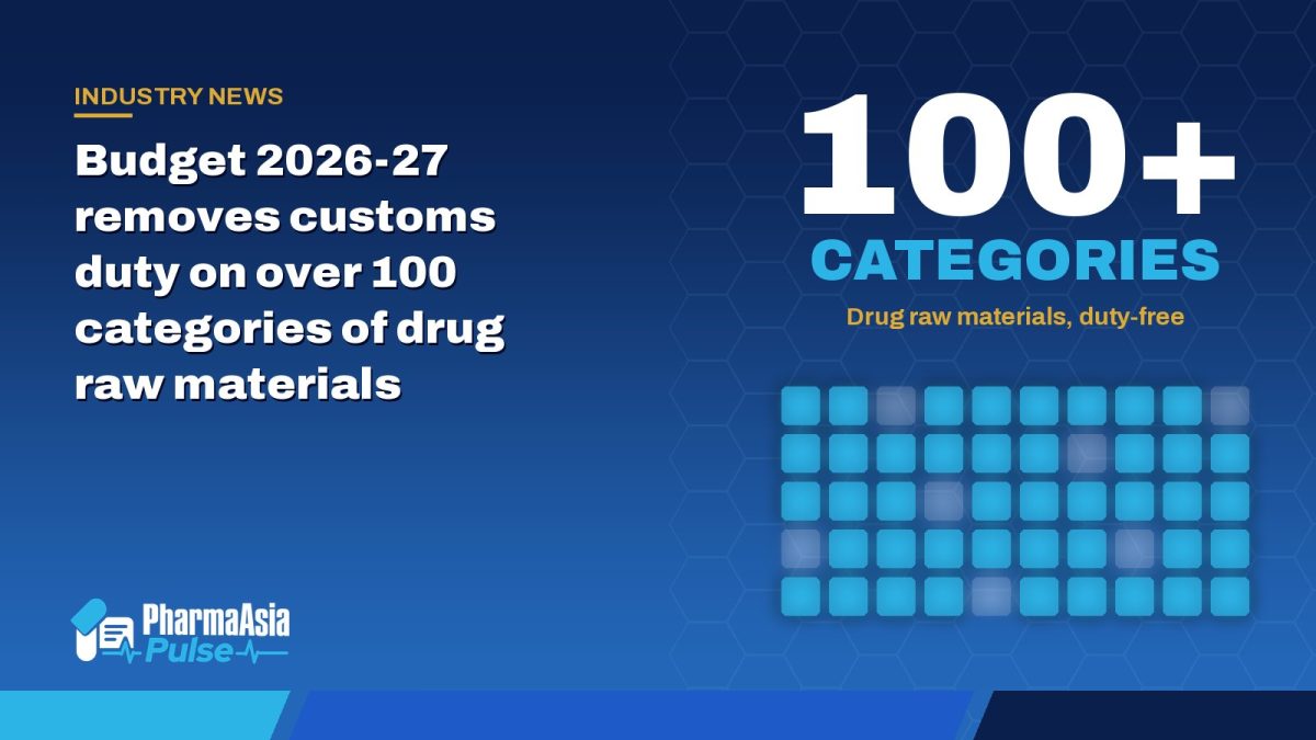 Budget 2026-27 removes customs duty on over 100 categories of drug raw materials